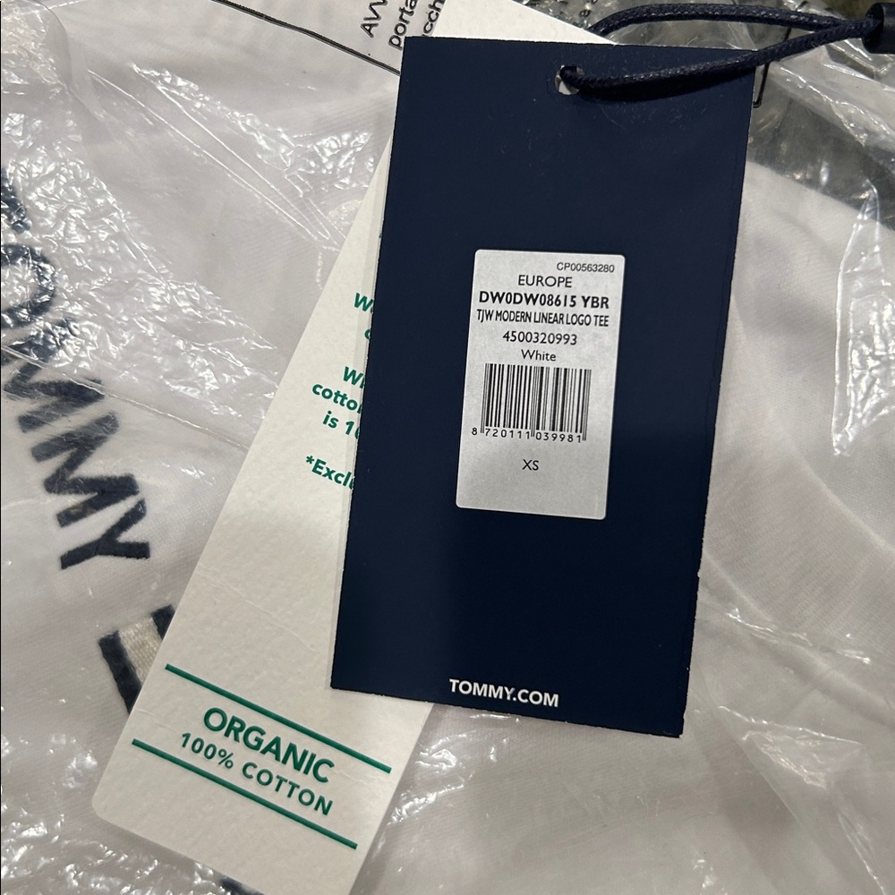 Tommy Jeans ORGANIC COTTON LINEAR LOGO T-SHIRT XS - Picture 4 of 4